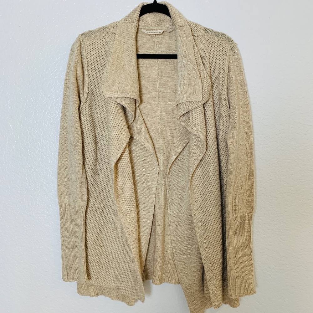 Soft Surroundings Kendle Cardigan Wool Blend Sweater Medium office Cottagecore